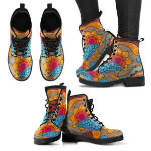 Abstract Sun Handcrafted Boots