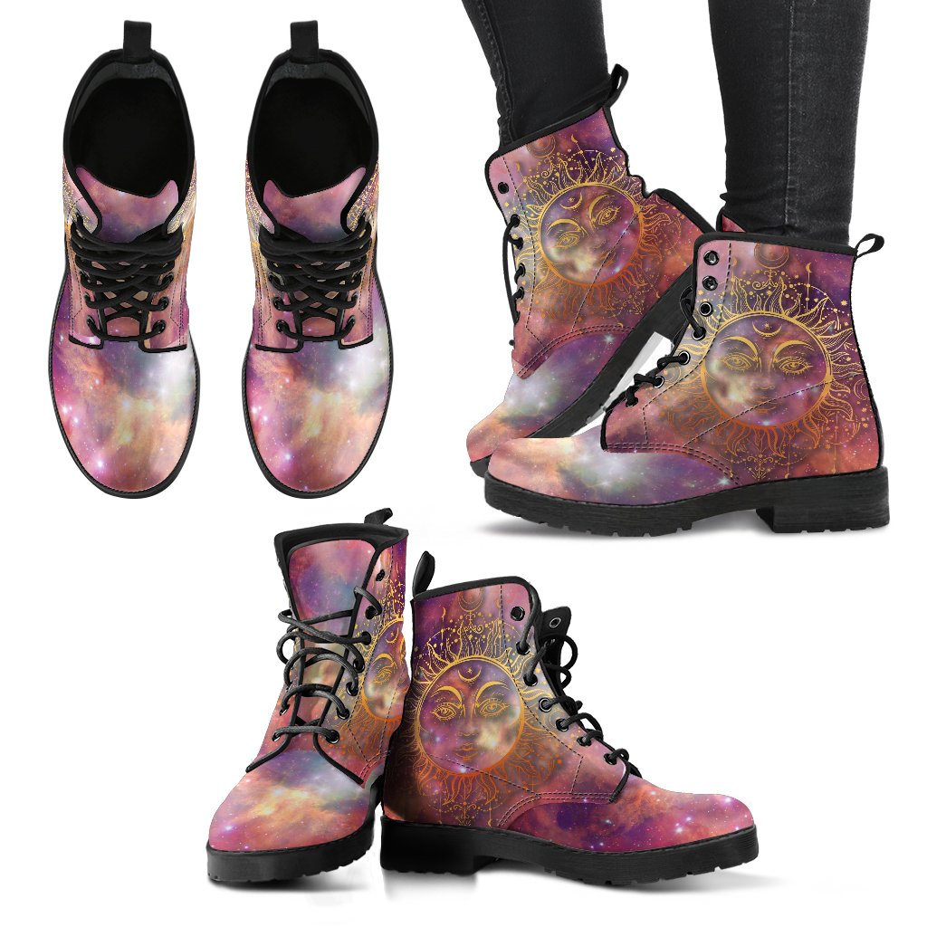 Galaxy Sun Moon 2 Handcrafted Boots