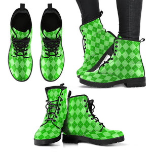 St Patricks Day Womens Leather Boots