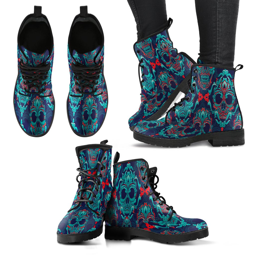 NP Skull Women's Leather Boots