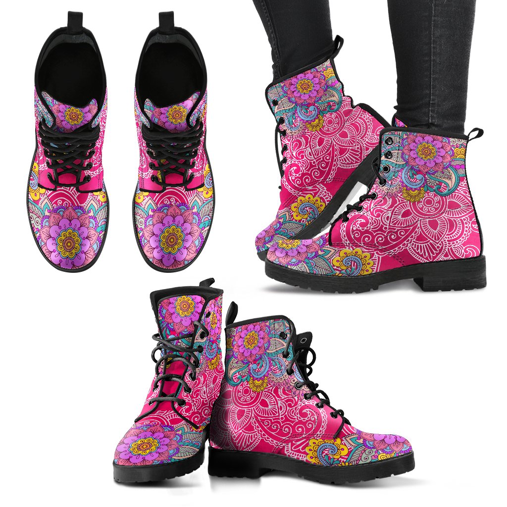 Henna Flower V3 Handcrafted Boots