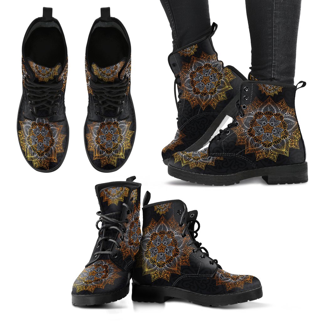 Flower Mandala Handcrafted Boots