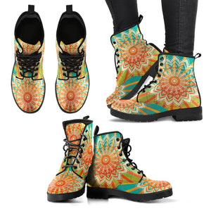 Colorful Mandala Handcrafted Boots