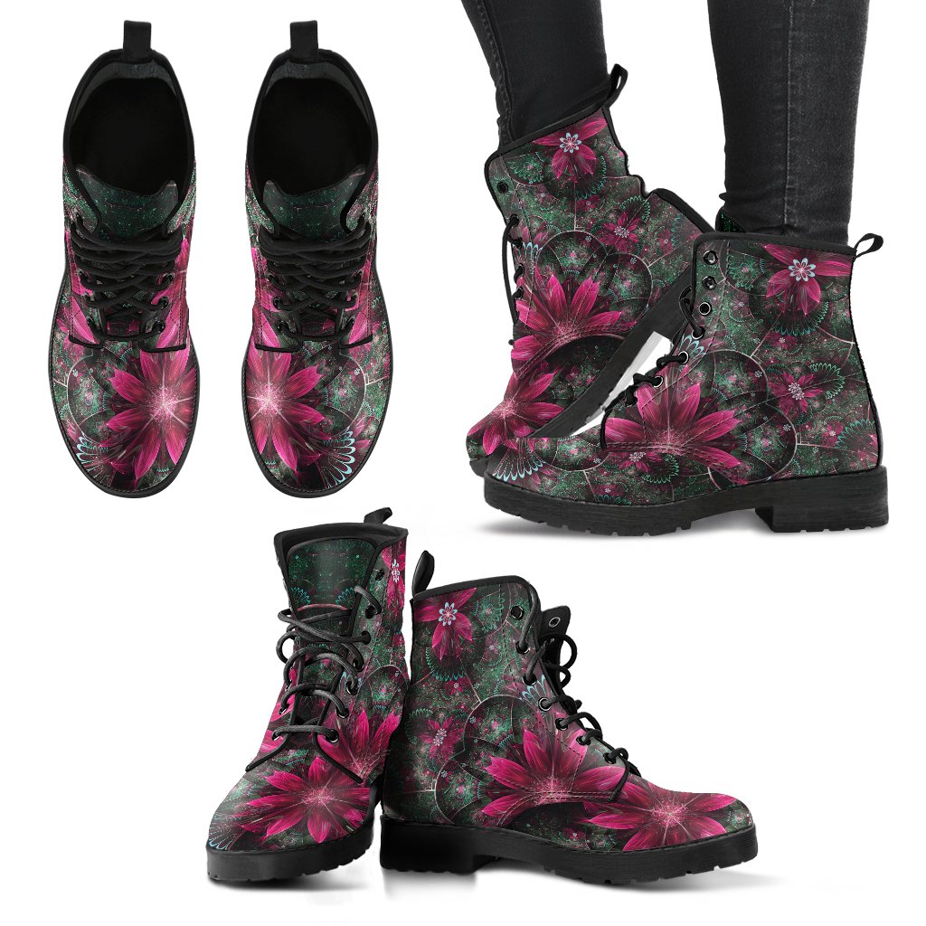 Fractal Flower 1 Handcrafted Boots