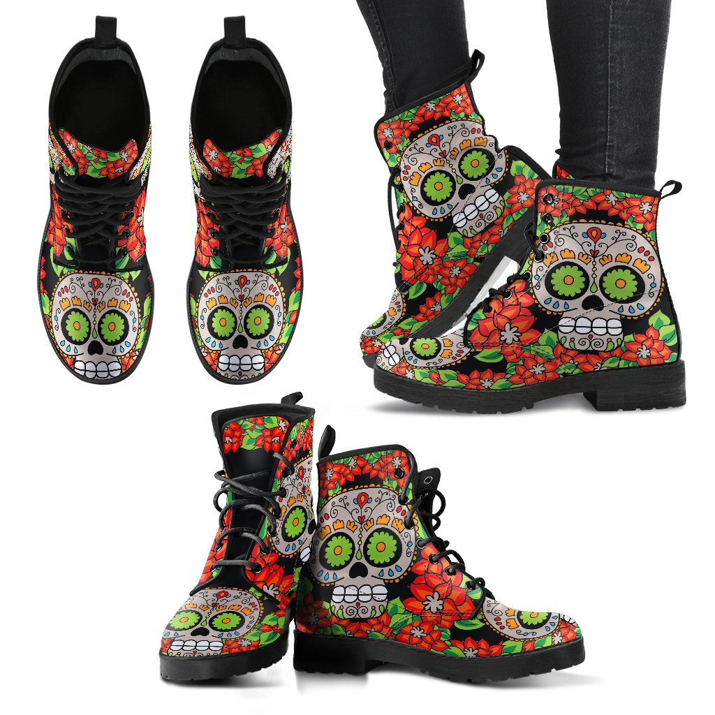 SugarSkull 5 Handcrafted Boots