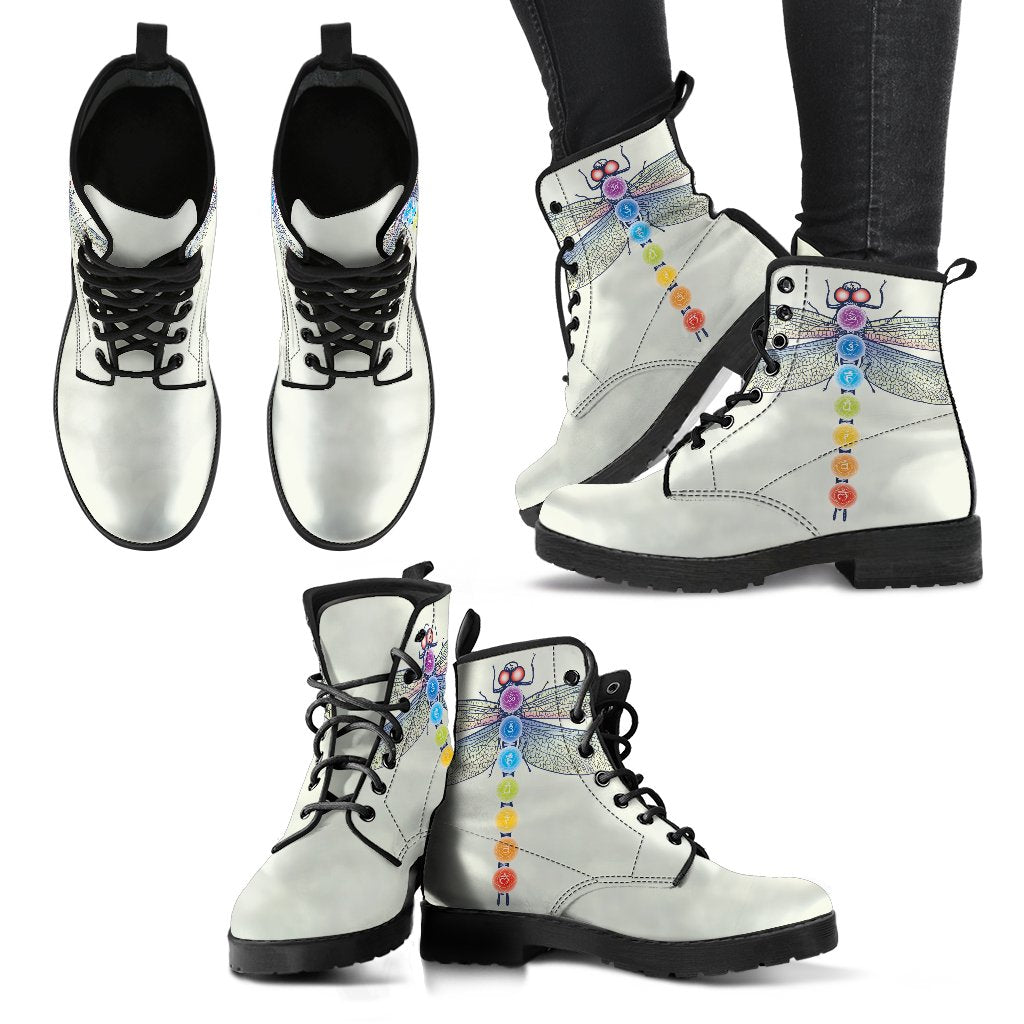 Chakra and Dragonfly 1 Handcrafted Boots